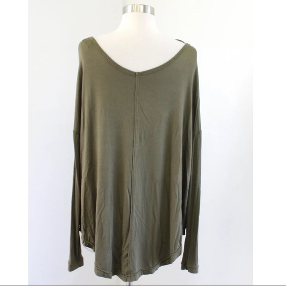 NWT Free People Moonshine Tunic Top Army Olive - Picture 8 of 8